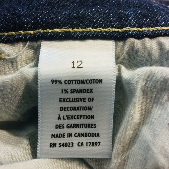 Old Navy‎ The Flirt Bootcut Jeans Dark Stretch 12 x 31 - Picture 4 of 9